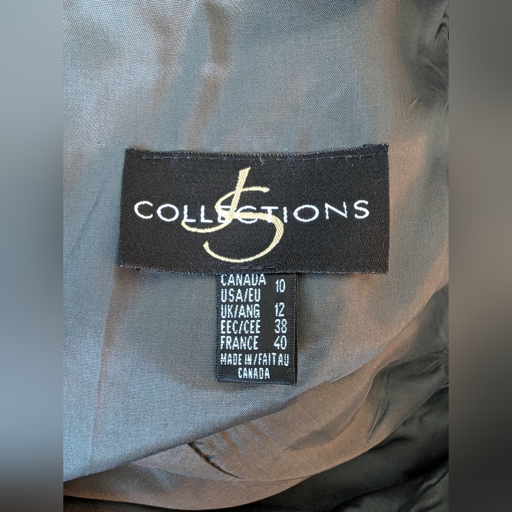 NWT Vintage JS Collections Silver Gray Gown Sequins - Picture 7 of 16